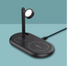 YOOTECH 3 IN 1 WIRELESS APPLE CHARGING STATION PHONE, PODS, WATCH STAND - BLACK