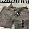 BLU ROCK MEN'S FLEX STRETCH SLIM FIT STRAIGHT JEANS - SIZE: 42X31 - DARK GRAY New