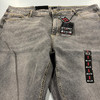 BLU ROCK MEN'S FLEX STRETCH SLIM FIT STRAIGHT JEANS - SIZE: 42X31 - DARK GRAY New