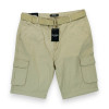 BLU ROCK NEW YORK MENS FLEX STRETCH BELTED CARGO SHORTS - SIZE: MEN 36 - KHAKI New