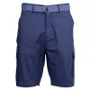GALAXY BY HARVIC MEN'S RIPSTOP CARGO SHORTS WITH BELT - SIZE: MEN 32 - NAVY New