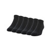 ATHLETIC WORKS MEN'S LOW CUT SOCK, 6 PACK - BLACK
