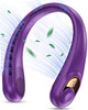 KIDEE NECK FAN RECHARGEABLE COOLING AIR VOLUME ULTRA QUIET - PURPLE