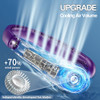 KIDEE NECK FAN RECHARGEABLE COOLING AIR VOLUME ULTRA QUIET - PURPLE