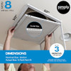Simply 10x10x1 Air Filter Merv 8, MPR 600 6 Pack Furnace Air Filter for HVAC