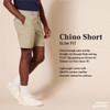 AMAZON ESSENTIALS MEN'S SLIM Fit 7" Chino Short Stone SIZE 34 New