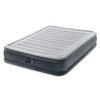 INTEX MID-RISE AIR MATTRESS BED BUILT-IN PUMP DURA-BEAM DELUXE COMFORT - GRAY