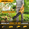 Heinpro Cordless Leaf Blower, 500 Cfm/150 Mph, Tool Only HP-L20TT - Yellow
