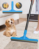 FAYTTYE CARPET RAKE FOR PET HAIR REMOVAL (57" EXTRA LARGE) - BLUE
