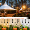 HANDWELL 100FT OUTDOOR G40 LED GLOBE STRING LIGHTS, BW PARTY, HW-CMPC-O50XA-BLK