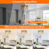 BRIGHTEVER 2-LIGHT GOLD CLOSE TO CEILING LIGHT FIXTURE - GOLD