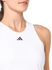ADIDAS WOMEN'S TENNIS MID-LENGTH Y-TANK TOP SIZE: WOMEN M - WHITE New