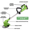 GENERIC 24V 650W LAWN ELECTRIC GRASS TRIMMER CORDLESS W/2 BATTERIES - GREEN