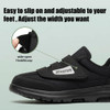 AIPAISTEPS MENS DIABETIC SHOES HOOK&LOOP STRAP WALKING - SIZE: MEN 7XW - BLACK