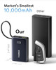 BASEUS POWER BANK PICOGO 10000MAH 45W 3-OUTPUT PORTABLE POWER BANK - BLACK New