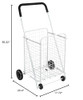 HONEY-CAN-DO WHITE FOUR WHEEL UTILITY CART, 36.875X21.25X16.75 CRT-01513 - WHITE