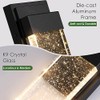 BesLowe Outdoor Wall Light Fixtures w/ Crystal Bubble Glass, Waterproof