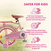 ROYALBABY PRINCESS GIRLS KIDS BIKE 14 INCH WITH BASKET FOR AGE 3-12 AMIGO/PINK