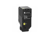 Lexmark Original Standard Yield Laser Toner Cartridge, Yellow 71C0HYG