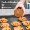 BAZOVA 3-PIECE BAKING SHEET SET WITH CIRCLE GROOVES NONSTICK HN101-3P GRAY