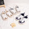 MECKIOR INFANT TODDLER CANVAS SHOES SNEAKER, SIZE: YOUTH 13 (12-18M), WHITE/GREY MECKIOR INFANT TODDLER CANVAS SHOES SNEAKER, SIZE: YOUTH 13 (12-18M), WHITE/GREY