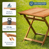 IDZO LEGOLAS FSC ACACIA WOODEN FOLDING TABLE - LEGOLAS FOLDING TABLE