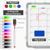 POLEGAS LARGE DRY ERASE CALENDAR WHITEBOARD MAGNETIC WHITE BOARD - WHITE
