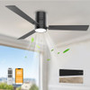 FJ1026A-3X52-B1 OPONL 52 INCH CEILING FAN LIGHT REMOTE CONTROL BLACK