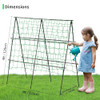 LALAHONI GARDEN TRELLIS FOR CLIMBING PLANTS OUTDOOR, 4FT X 4FT A FRAME BLACK