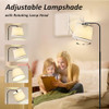 AKASUKI FLOOR LAMP LIVING ROOM 3 COLOR TEMPERATURES FOOT SWITCH - BLACK/BEIGE New