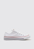 CONVERSE CHUCK TAYLOR LOW CANVAS SNEAKERS - SIZE: MEN 5.5 WOMEN 7.5 - WHITE
