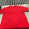 BLUE ICE PLAIN SHORT SLEEVES T-SHIRT - SIZE: MEN 2XL - RED New