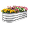 Sponvatt Raised Garden Bed -Outdoor Galvanized Large Metal Raised Gardening Box