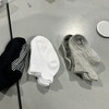 INFINNO 3 COLORS PAIRS BABY NON-SLIP SOCKS - SIZE: 3T - BLACK/WHITE/GRAY New