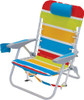 RIO BRANDS 4-POSITION BACKPACK LACE-UP SUSPENSION FOLDING BEACH CHAIR New