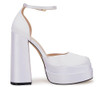 VETASTE PLATFORM CHUNKY HIGH BLOCK HEELS ANKLE STRAP PARTY WEDDING DRESS PUMPS