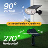 Conscio Solar Color Changing Outdoor Spotlights, 7 Lighting Modes, 6 Pack