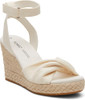 1005831222 TOMS WOMEN'S MARISELA SANDAL NATURAL SLUBBY WOVEN SIZE 8