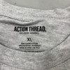 ACTION THREAD APARREL LONG SLEEVE TEE SWEATER MENS - SIZE: XL - GRAY New