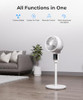 ABOLEF PEDESTAL FAN FOR BEDROOM, REMOTE CONTROLLED, WHOLE ROOM AIR CIRCULATOR