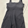 FITTIN BLACK FULL TANK TOP SUIT WITH BRA FOR WOMEN - SIZE: WOMEN M - BLACK New