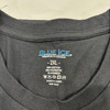 BLUE ICE PLAIN SHORT SLEEVE T-SHIRT - SIZE: MEN 2XL - BLACK New