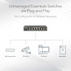 NETGEAR 8-PORT POE+ GIGABIT ETHERNET UNMANAGED ESSENTIALS SWITCH GS308PP - BLACK