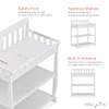 DREAM ON ME ASHTON CHANGING TABLE 604-WHITE - WHITE