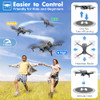 NASETO DRONE CAMERA 1080P KIDS ADULTS FOLDABLE HD FPV MINI DRONE 3 BATTERIES