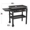 BLACKSTONE FLAT TOP GAS GRILL GRIDDLE 2 BURNER PROPANE 1517AZ - BLACK