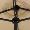 Sunjoy Triple Canopy Umbrella with Base, 178.74in L x 104.72in W x 96.46in H