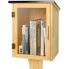 HAFTKD OUTDOOR LIBRARY BOOK BOX LITTLE LIBRARY SHARING BOOKS - SIZE 1 - WOOD