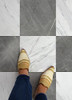 FLOORPOPS X CHRIS LOVES JULIA 12" BY 12" BONNEVILLE GRAY/WHITE MARBLE PEEL STICK