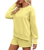 FKEEP WOMEN 2 PIECE OUTFITS SWEATSUIT SWEATSHIRT FALL CLOTHES WOMEN M - YELLOW New
